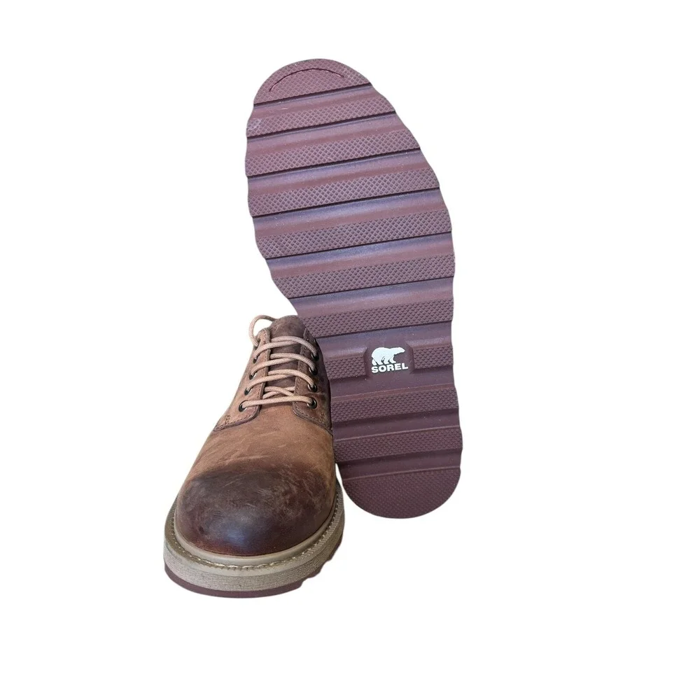Sorel Madson Brown Leather Lace Up Comfort Oxfords Shoes Men Size 9 No Box